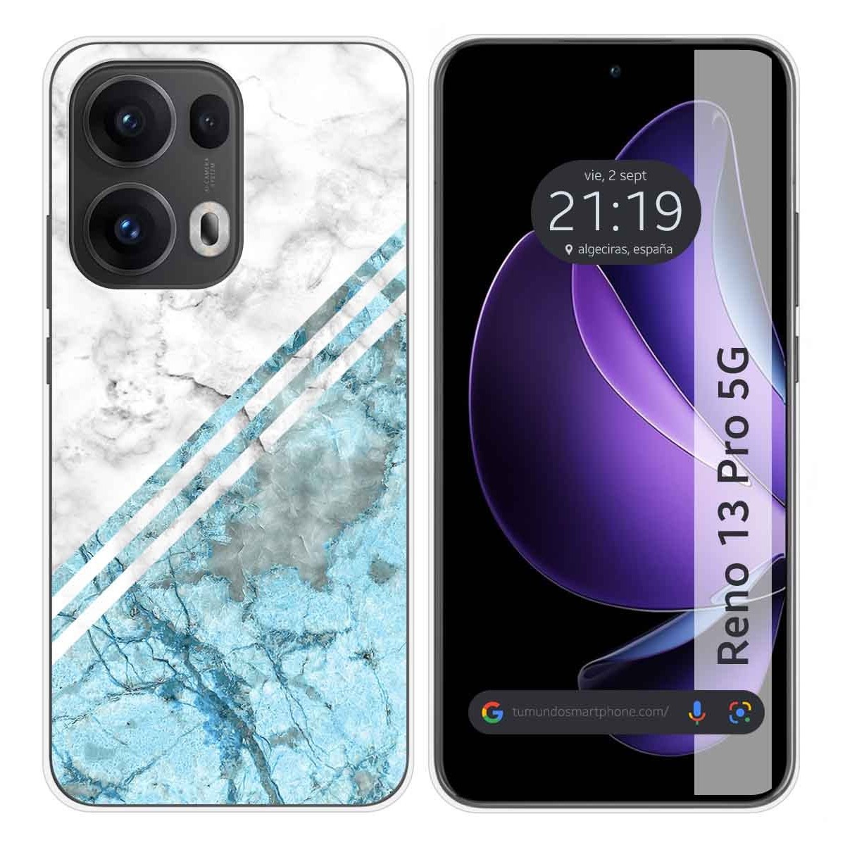 Funda Silicona para Oppo Reno 13 Pro 5G diseño Mármol 02 Dibujos
