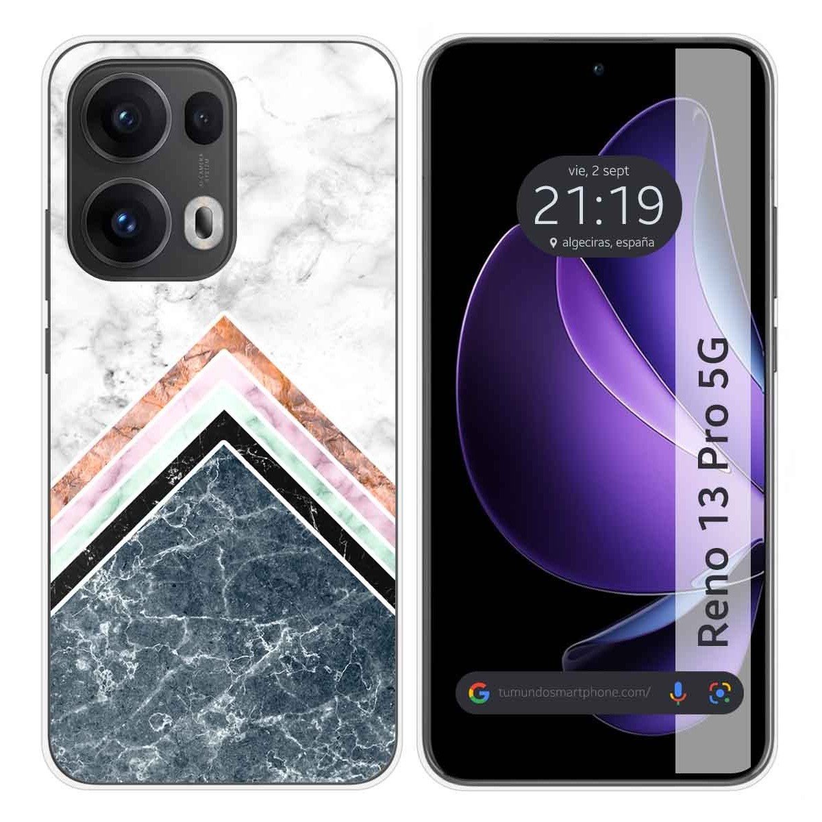 Funda Silicona para Oppo Reno 13 Pro 5G diseño Mármol 05 Dibujos