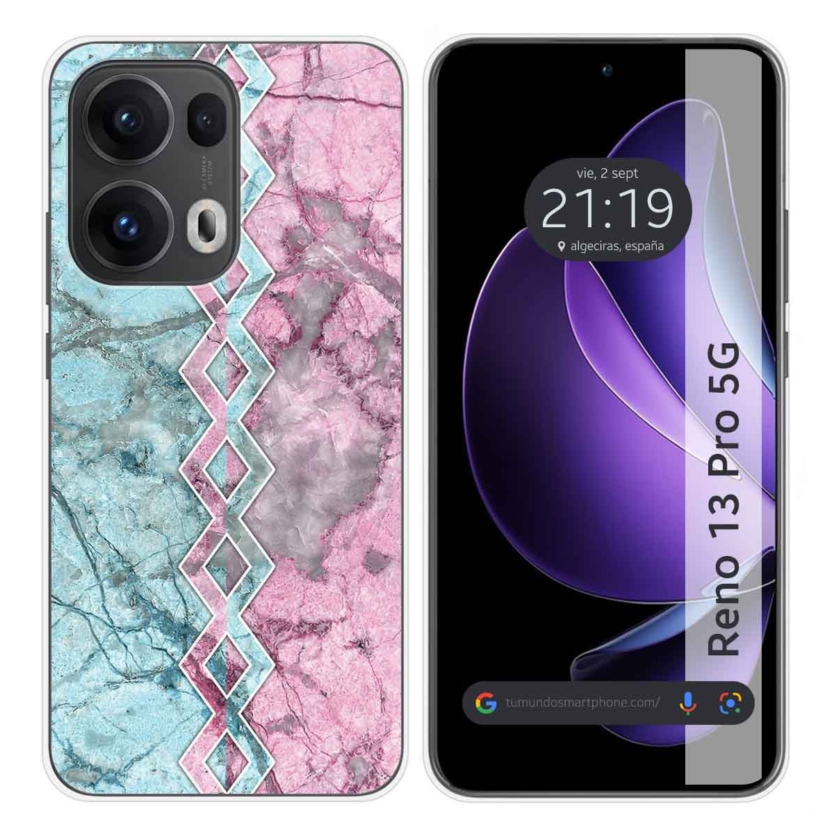Funda Silicona para Oppo Reno 13 Pro 5G diseño Mármol 08 Dibujos
