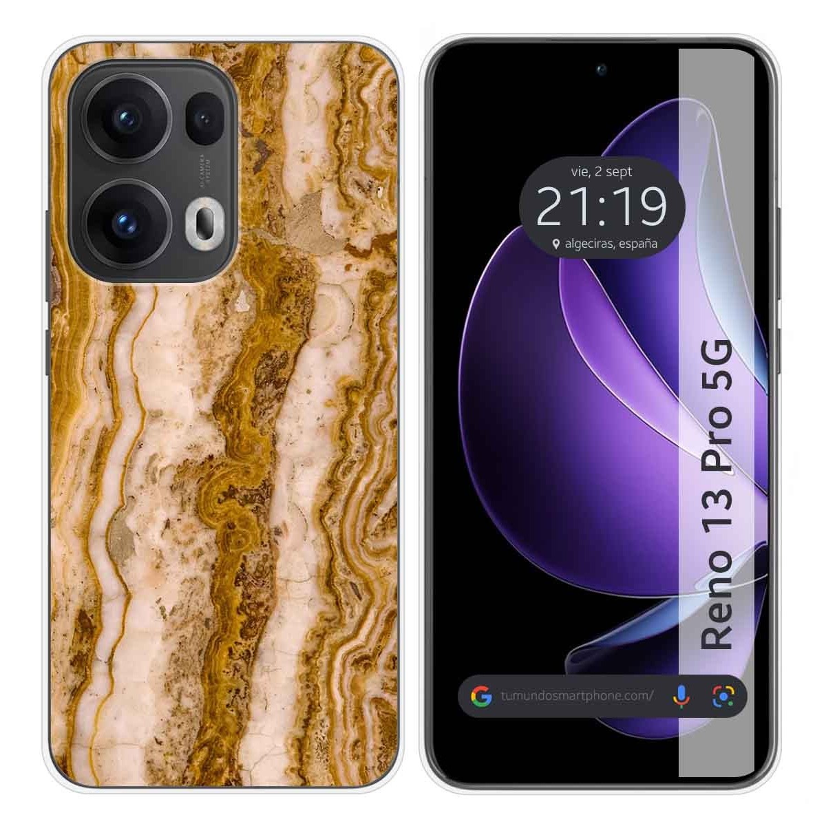 Funda Silicona para Oppo Reno 13 Pro 5G diseño Mármol 10 Dibujos