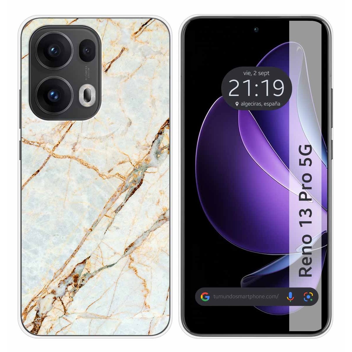 Funda Silicona para Oppo Reno 13 Pro 5G diseño Mármol 13 Dibujos