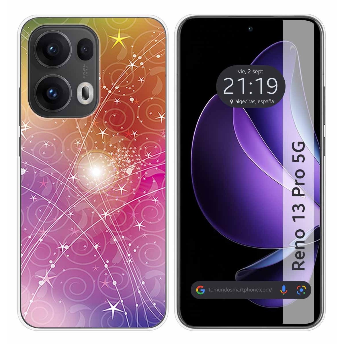 Funda Silicona para Oppo Reno 13 Pro 5G diseño Abstracto Dibujos