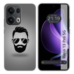Funda Silicona para Oppo Reno 13 Pro 5G diseño Barba Dibujos