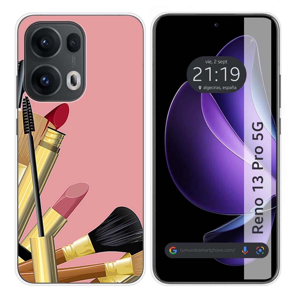 Funda Silicona para Oppo Reno 13 Pro 5G diseño Brochas Dibujos