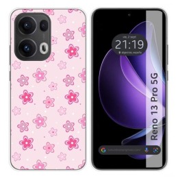 Funda Silicona para Oppo Reno 13 Pro 5G diseño Flores Dibujos
