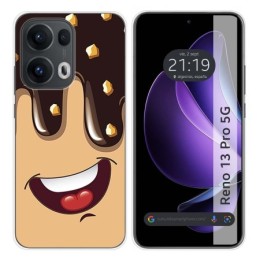 Funda Silicona para Oppo Reno 13 Pro 5G diseño Helado Chocolate Dibujos
