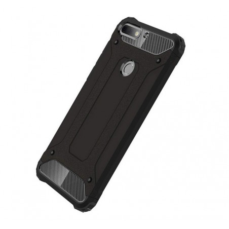 Funda Tipo Hybrid Tough Armor (Pc+Tpu) Negra para Huawei Honor 7C / Y7 2018