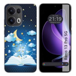 Funda Silicona para Oppo Reno 13 Pro 5G diseño Libro Cuentos Dibujos