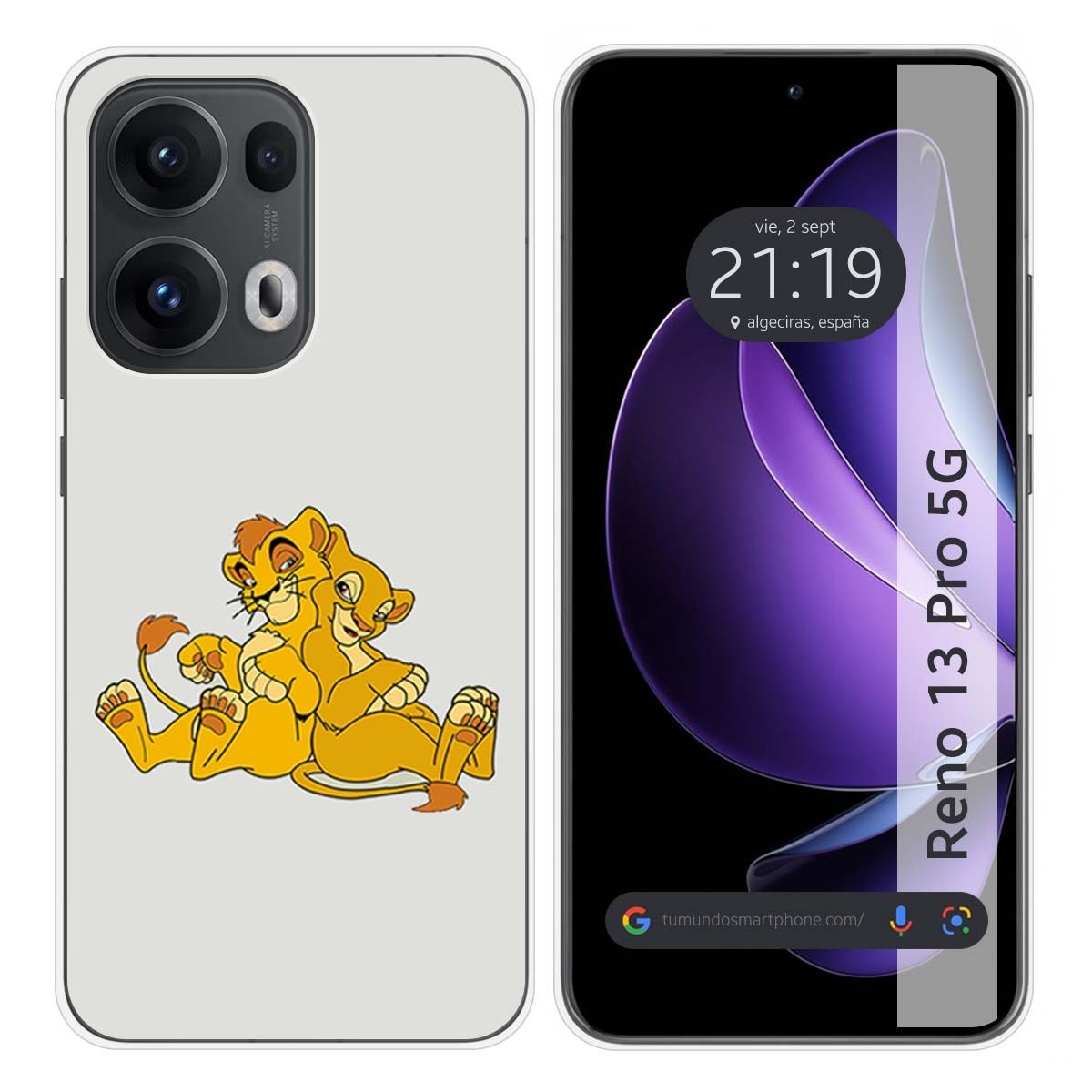 Funda Silicona para Oppo Reno 13 Pro 5G diseño Leones Dibujos