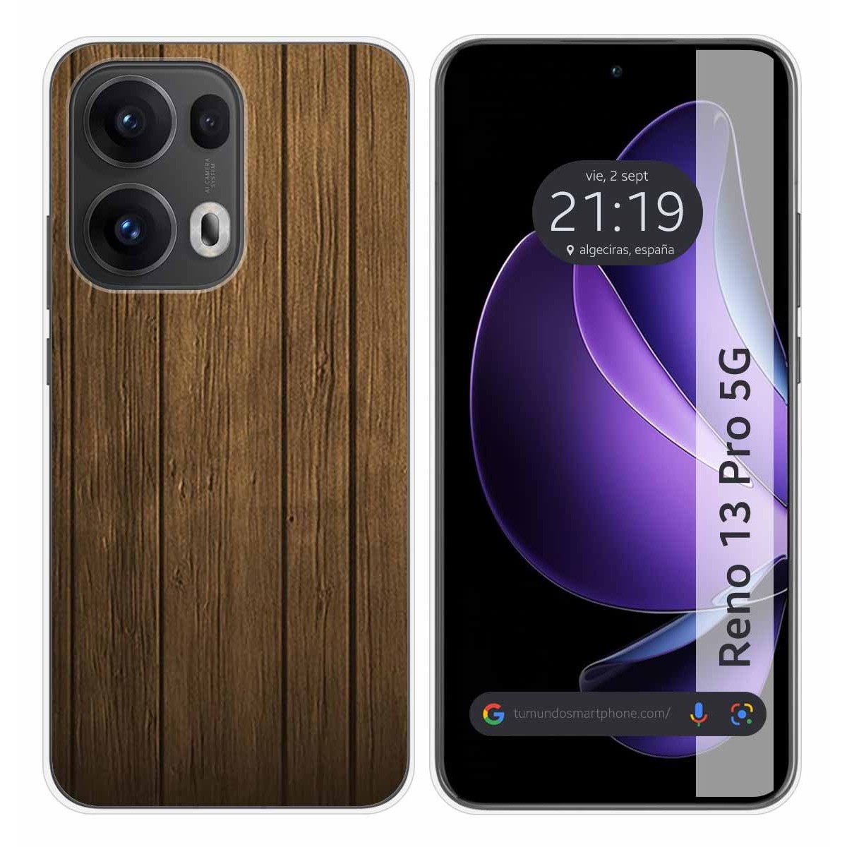Funda Silicona para Oppo Reno 13 Pro 5G diseño Madera Dibujos