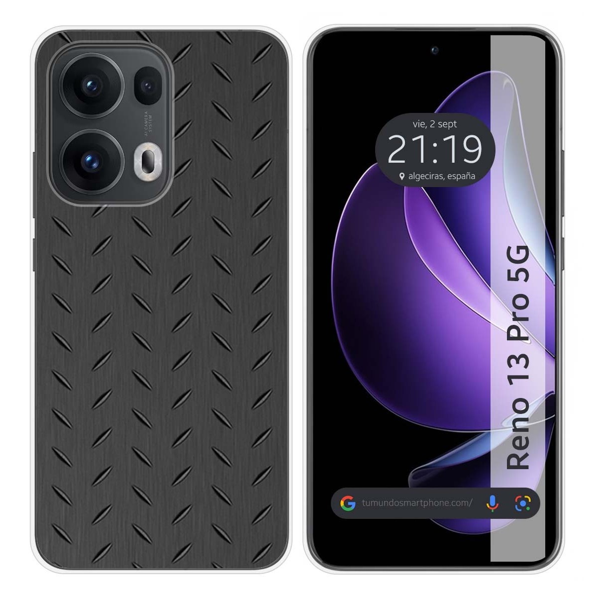 Funda Silicona para Oppo Reno 13 Pro 5G diseño Metal Dibujos