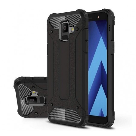 Funda Tipo Hybrid Tough Armor (Pc+Tpu) Negra para Samsung Galaxy A6 (2018)