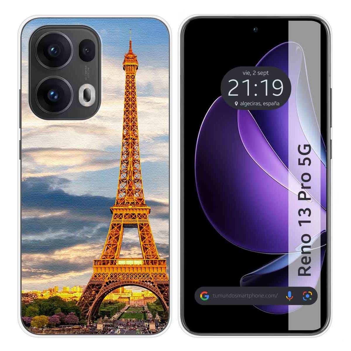 Funda Silicona para Oppo Reno 13 Pro 5G diseño Paris Dibujos