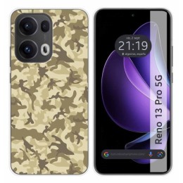 Funda Silicona para Oppo Reno 13 Pro 5G diseño Sand Camuflaje Dibujos
