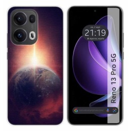 Funda Silicona para Oppo Reno 13 Pro 5G diseño Tierra Dibujos