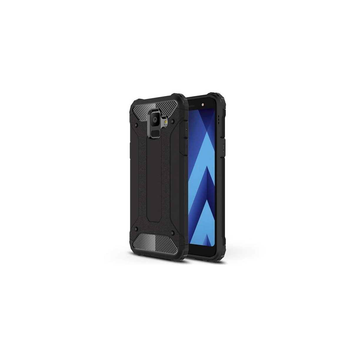 Funda Tipo Hybrid Tough Armor (Pc+Tpu) Negra para Samsung Galaxy A6 (2018)