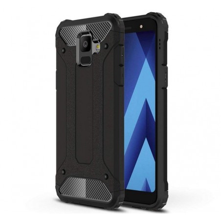 Funda Tipo Hybrid Tough Armor (Pc+Tpu) Negra para Samsung Galaxy A6 (2018)