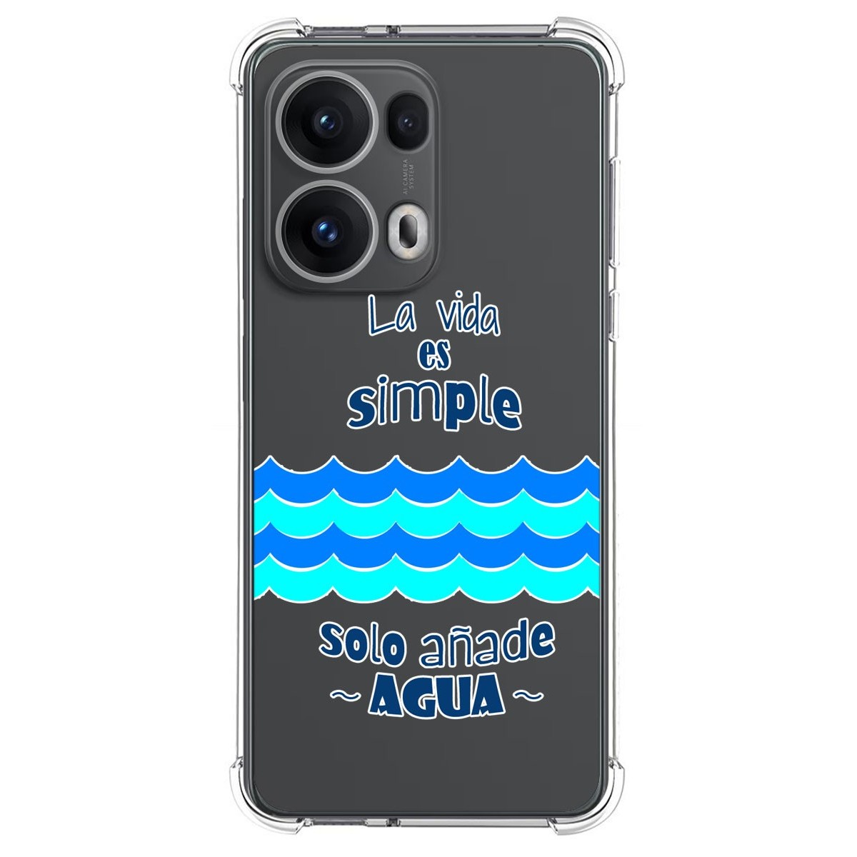 Funda Silicona Antigolpes para Oppo Reno 13 Pro 5G diseño Agua Dibujos