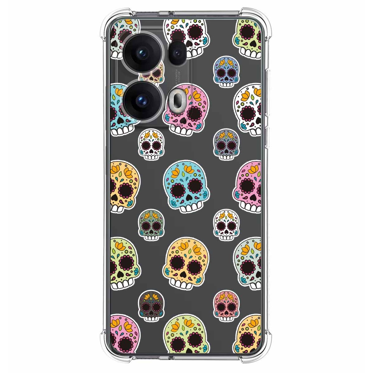 Funda Silicona Antigolpes para Oppo Reno 13 Pro 5G diseño Catrina Dibujos
