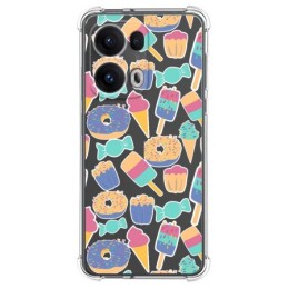 Funda Silicona Antigolpes para Oppo Reno 13 Pro 5G diseño Dulces 02 Dibujos