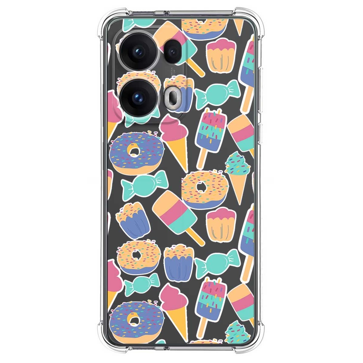 Funda Silicona Antigolpes para Oppo Reno 13 Pro 5G diseño Dulces 02 Dibujos