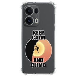 Funda Silicona Antigolpes para Oppo Reno 13 Pro 5G diseño Hombre Escalada Dibujos
