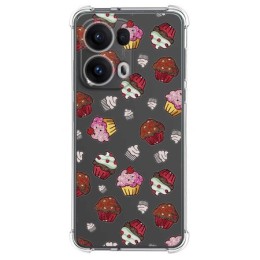 Funda Silicona Antigolpes para Oppo Reno 13 Pro 5G diseño Muffins Dibujos