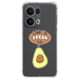 Funda Silicona Antigolpes para Oppo Reno 13 Pro 5G diseño Vegan Life Dibujos
