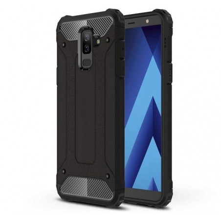 Funda Tipo Hybrid Tough Armor (Pc+Tpu) Negra para Samsung Galaxy A6 Plus (2018)