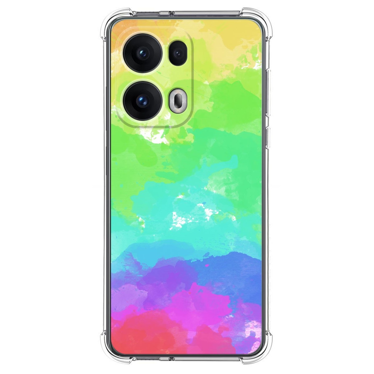 Funda Silicona Antigolpes para Oppo Reno 13 Pro 5G diseño Acuarela 03 Dibujos