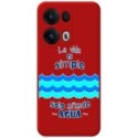 Funda Silicona Líquida Roja para Oppo Reno 13 Pro 5G diseño Agua Dibujos