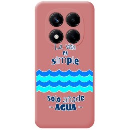 Funda Silicona Líquida Rosa para Xiaomi Redmi Note 14 Pro 4G diseño Agua Dibujos
