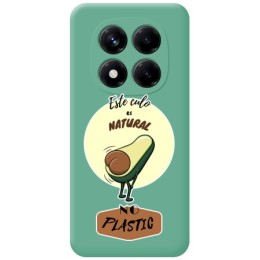 Funda Silicona Líquida Verde para Xiaomi Redmi Note 14 Pro 4G diseño Culo Natural Dibujos