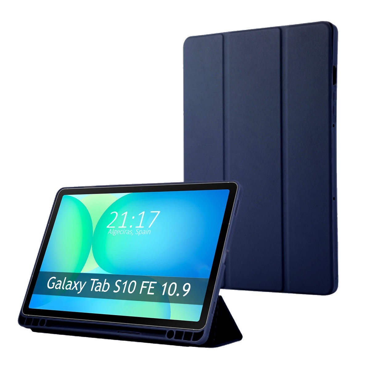 Funda con tapa Smart para Samsung Galaxy Tab S10 FE color Azul