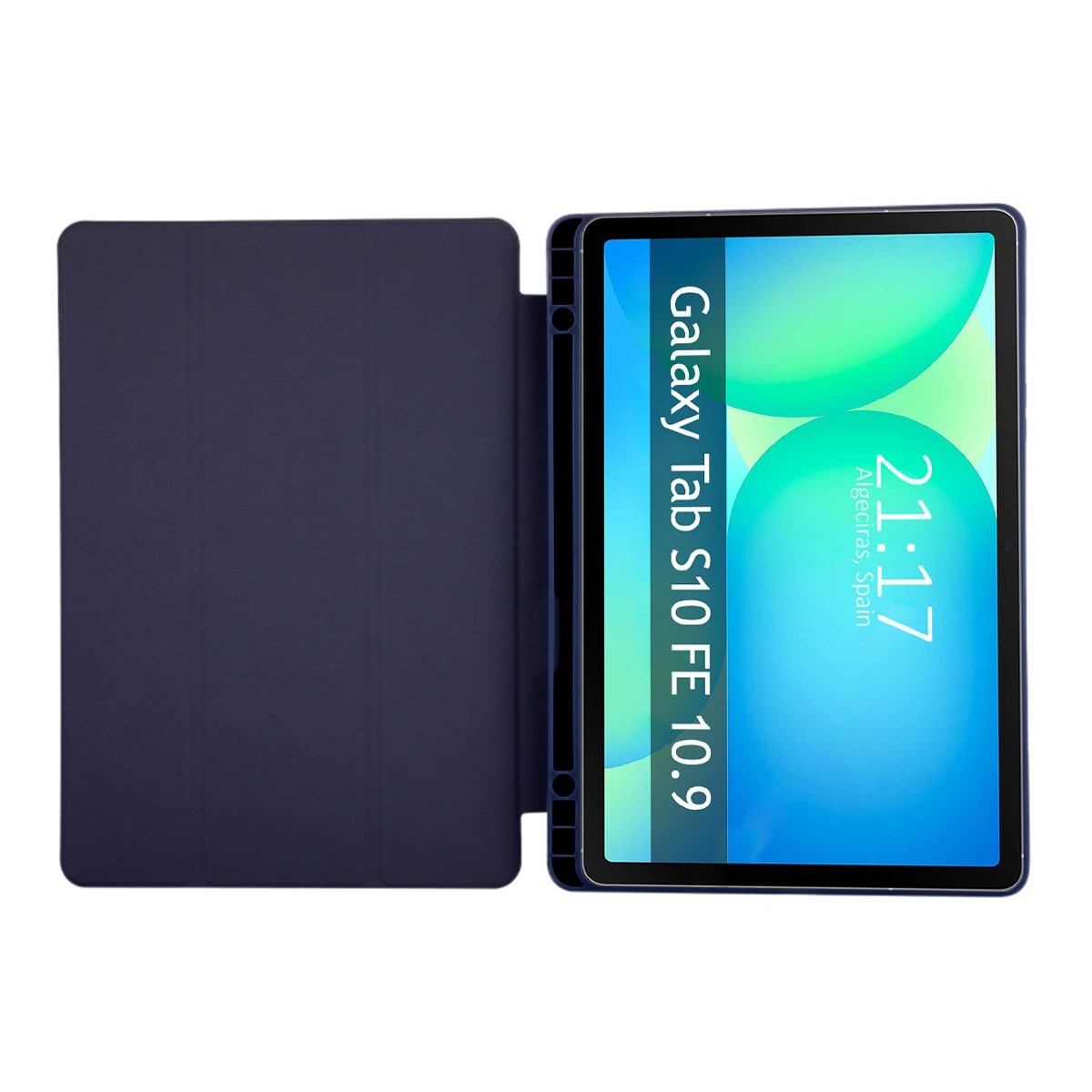 Funda con tapa Smart para Samsung Galaxy Tab S10 FE+ Plus color Azul
