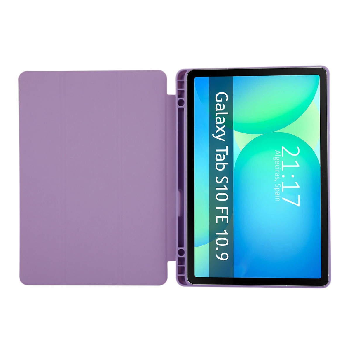 Funda con tapa Smart para Samsung Galaxy Tab S10 FE color Morada
