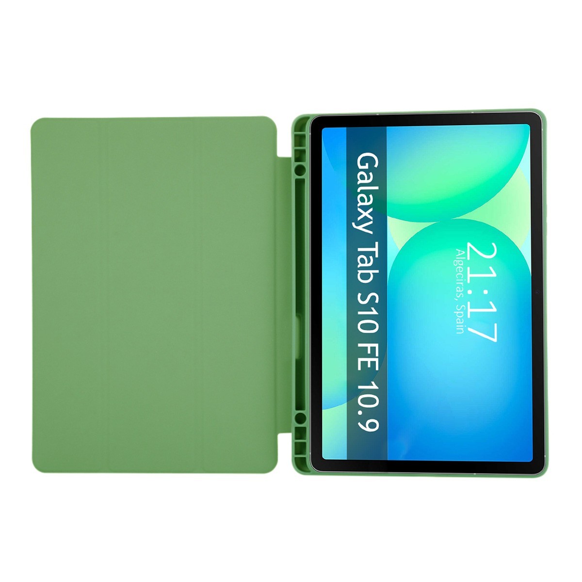 Funda con tapa Smart para Samsung Galaxy Tab S10 FE color Verde