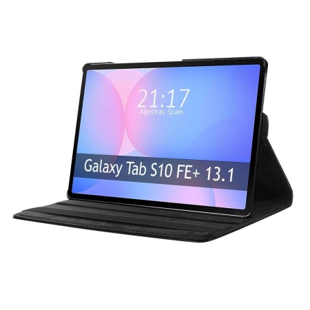 Funda Giratoria 360 para Samsung Galaxy Tab S10 FE+ Plus color Negra