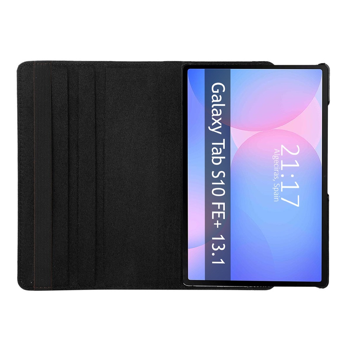 Funda Giratoria 360 para Samsung Galaxy Tab S10 FE+ Plus color Negra