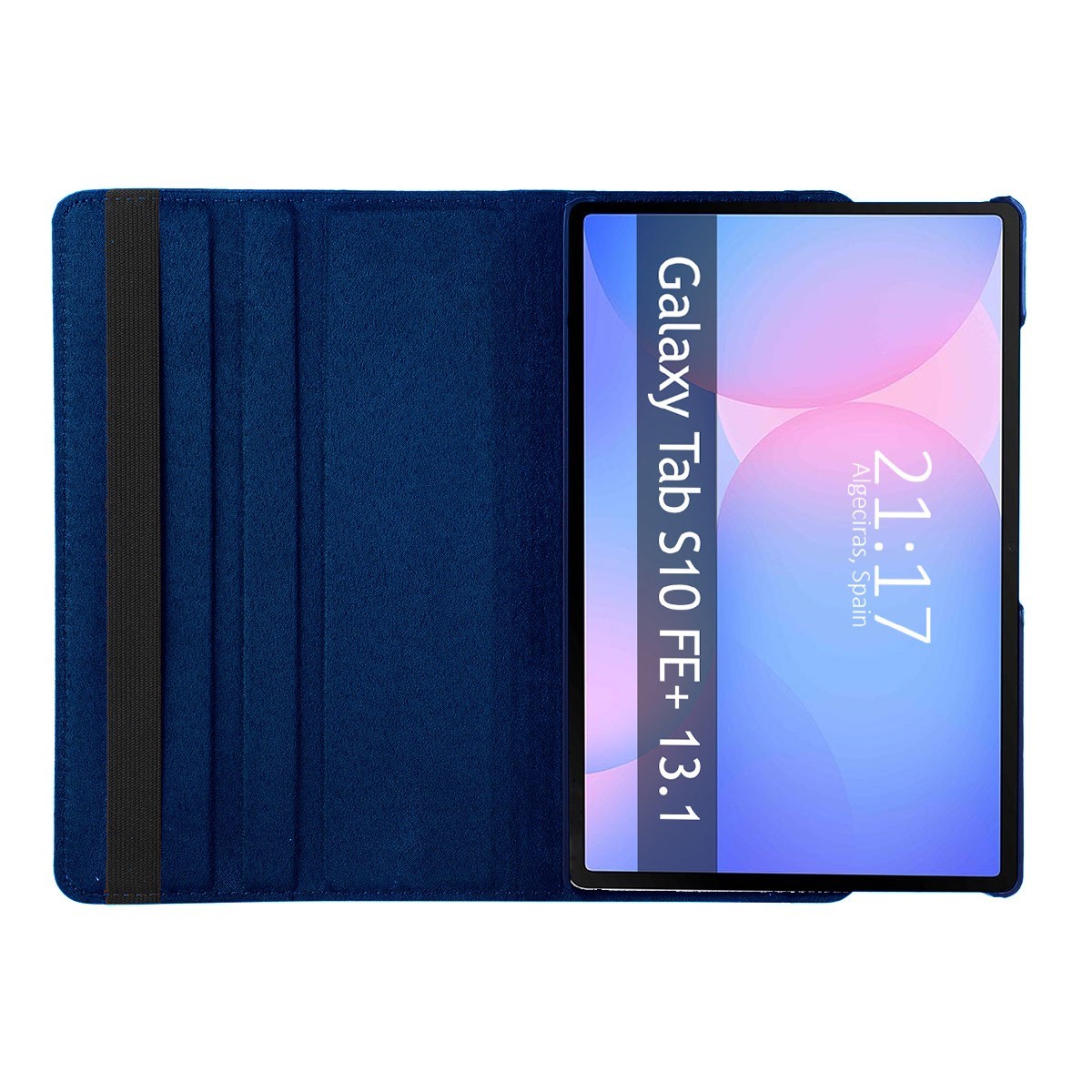 Funda Giratoria 360 para Samsung Galaxy Tab S10 FE+ Plus color Azul