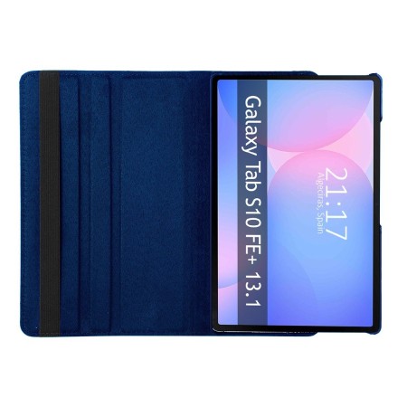 Funda Giratoria 360 para Samsung Galaxy Tab S10 FE+ Plus color Azul