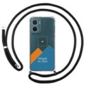Personaliza tu Funda Colgante Transparente para Motorola Moto G05 / E15 con Cordon Negro Dibujo Personalizada