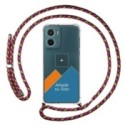 Personaliza tu Funda Colgante Transparente para Motorola Moto G05 / E15 con Cordon Rosa / Dorado Dibujo Personalizada