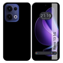 Funda Silicona Gel TPU Negra para Oppo Reno 13 5G