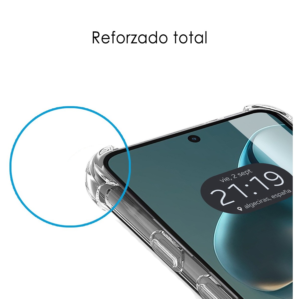 Funda Silicona Antigolpes Transparente para Motorola Moto G05 / E15