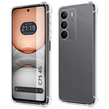 Funda Silicona Antigolpes Transparente para Realme C75