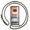 Funda Colgante Transparente para Realme C75 con Cordon Verde / Dorado
