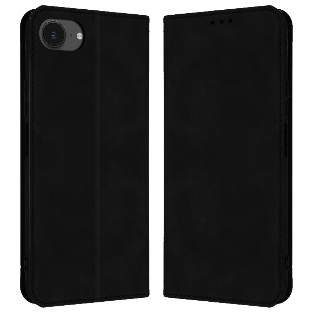 Funda Libro de Polipiel con tarjetero para iPhone 16e (6.1) color Negra