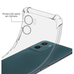 Funda Silicona Antigolpes Transparente para Motorola Moto G05 / E15 2