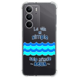 Funda Silicona Antigolpes para Realme C75 diseño Agua Dibujos